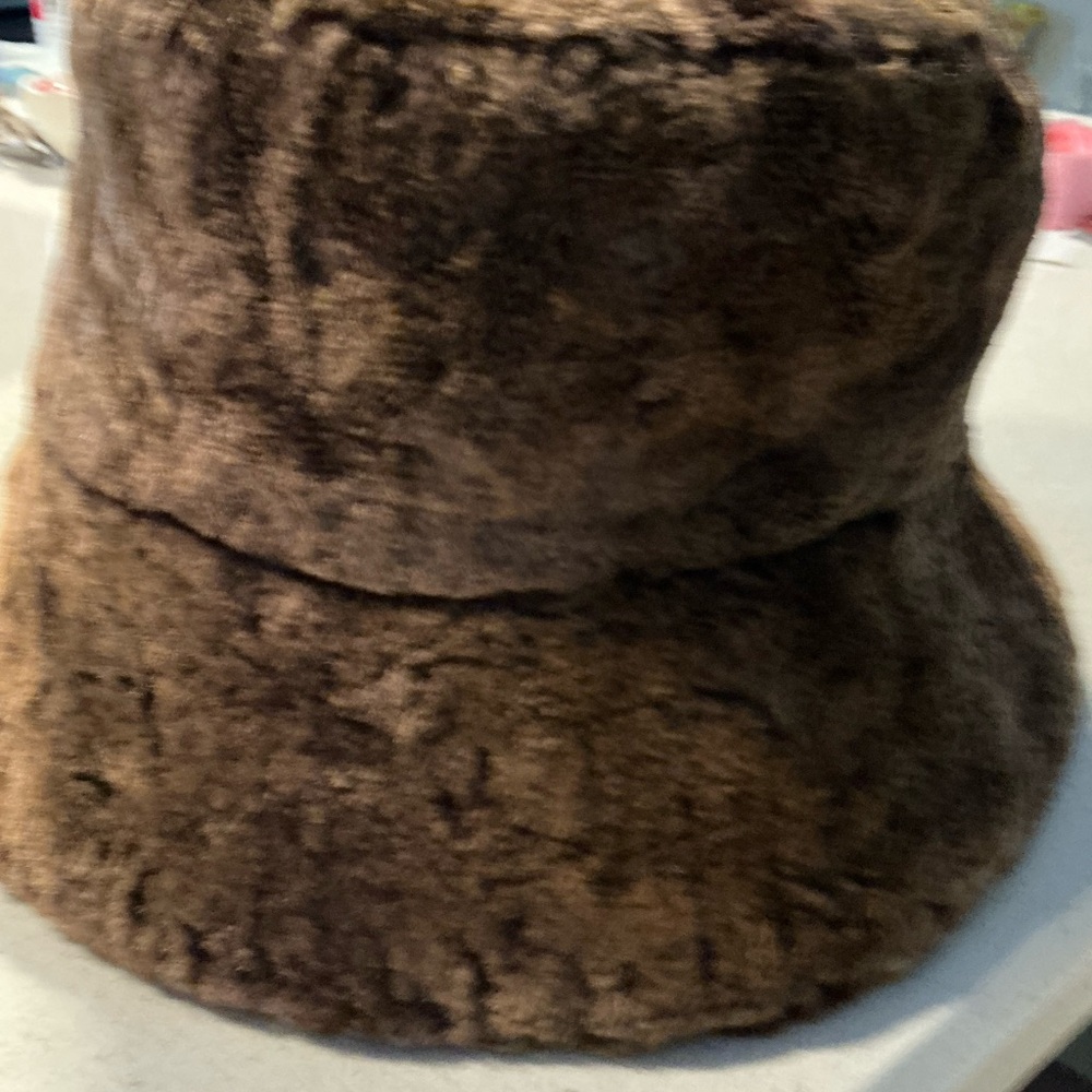 Bogner Brown Faux Fur Bucket Hat